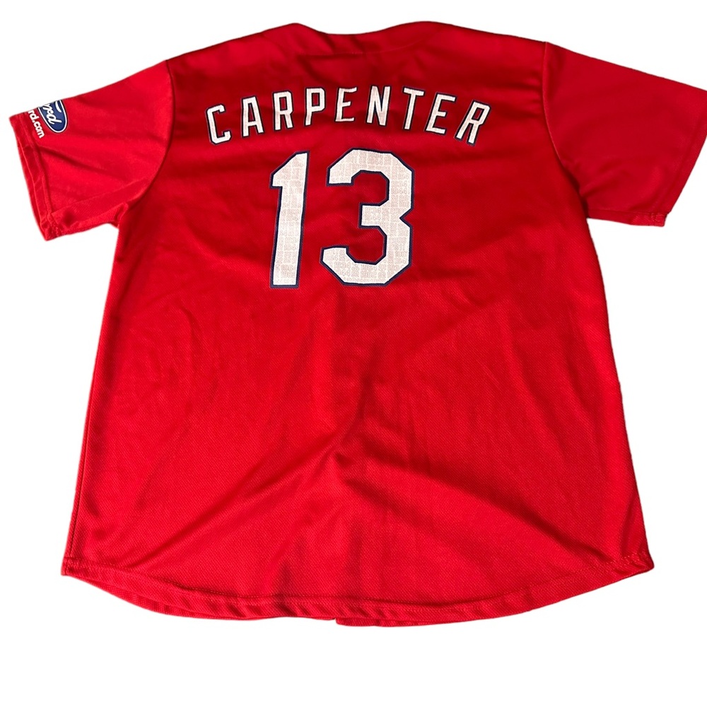 St Louis Cardinals Mens XL Jersey Matt Carpenter Red Ford Baseball Sz XL - Picture 2 of 7